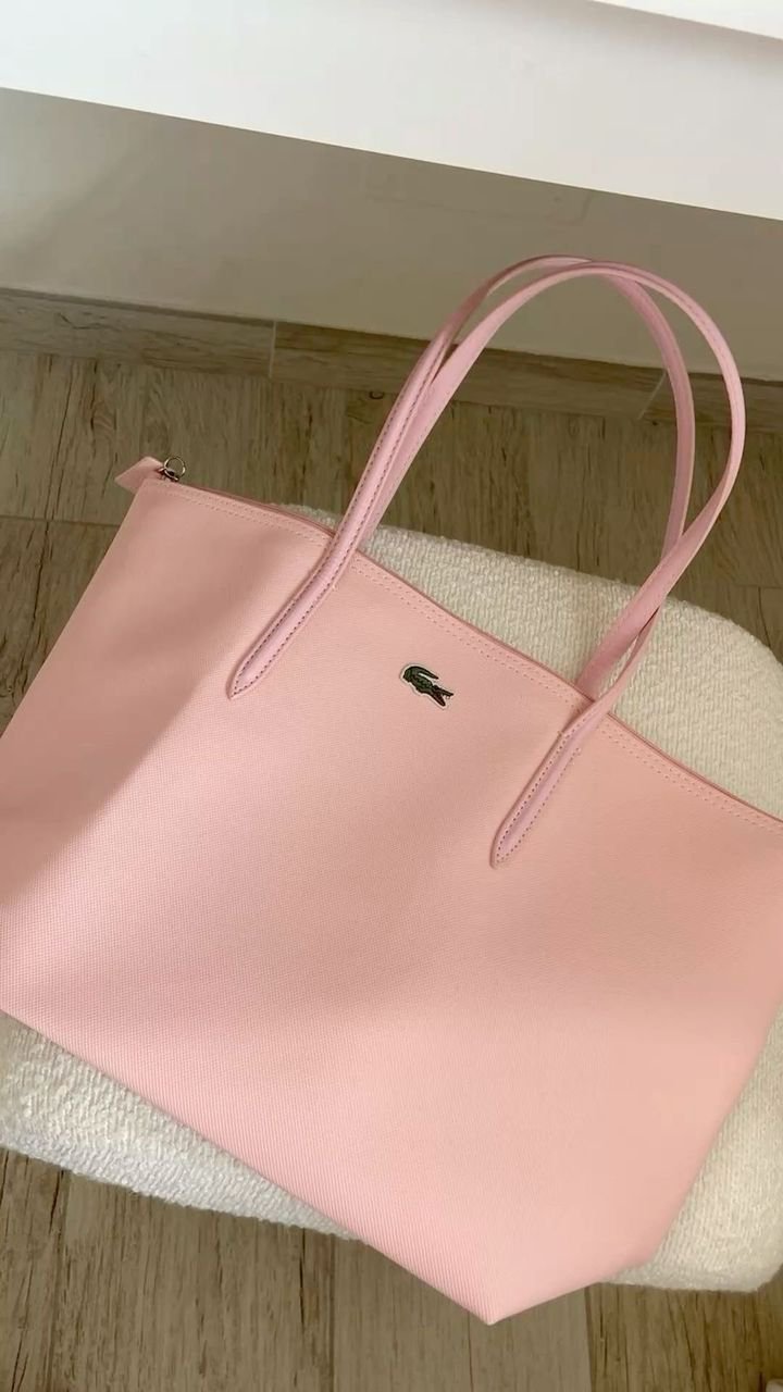 Sac Lacoste 🐊 rose clair ( baby pink ) 